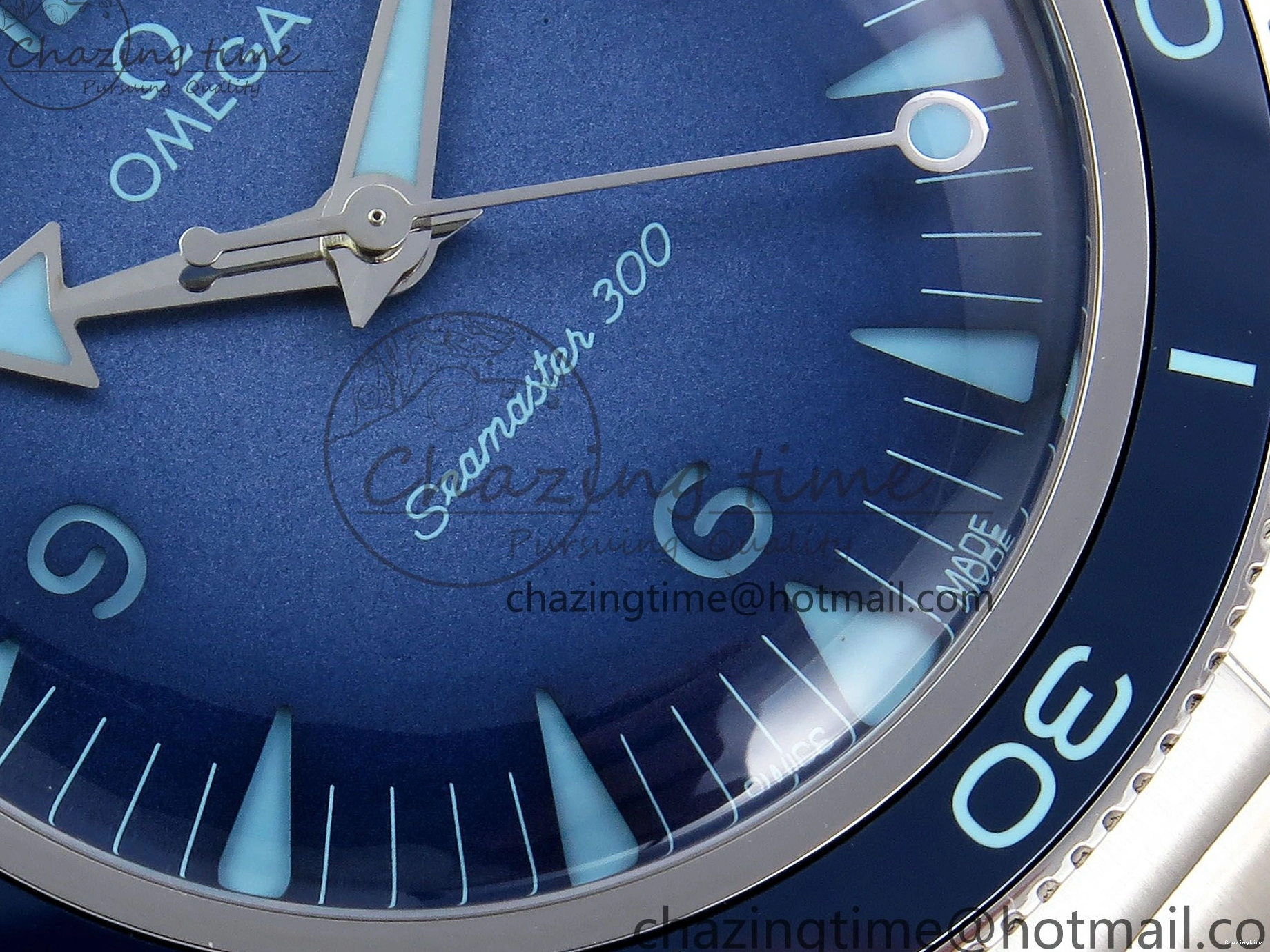 0103 Seamaster 300 Heritage VSF 1:1 Best Edition Blue Dial on SS Bracelet A8912 Super Clone Packable 7716